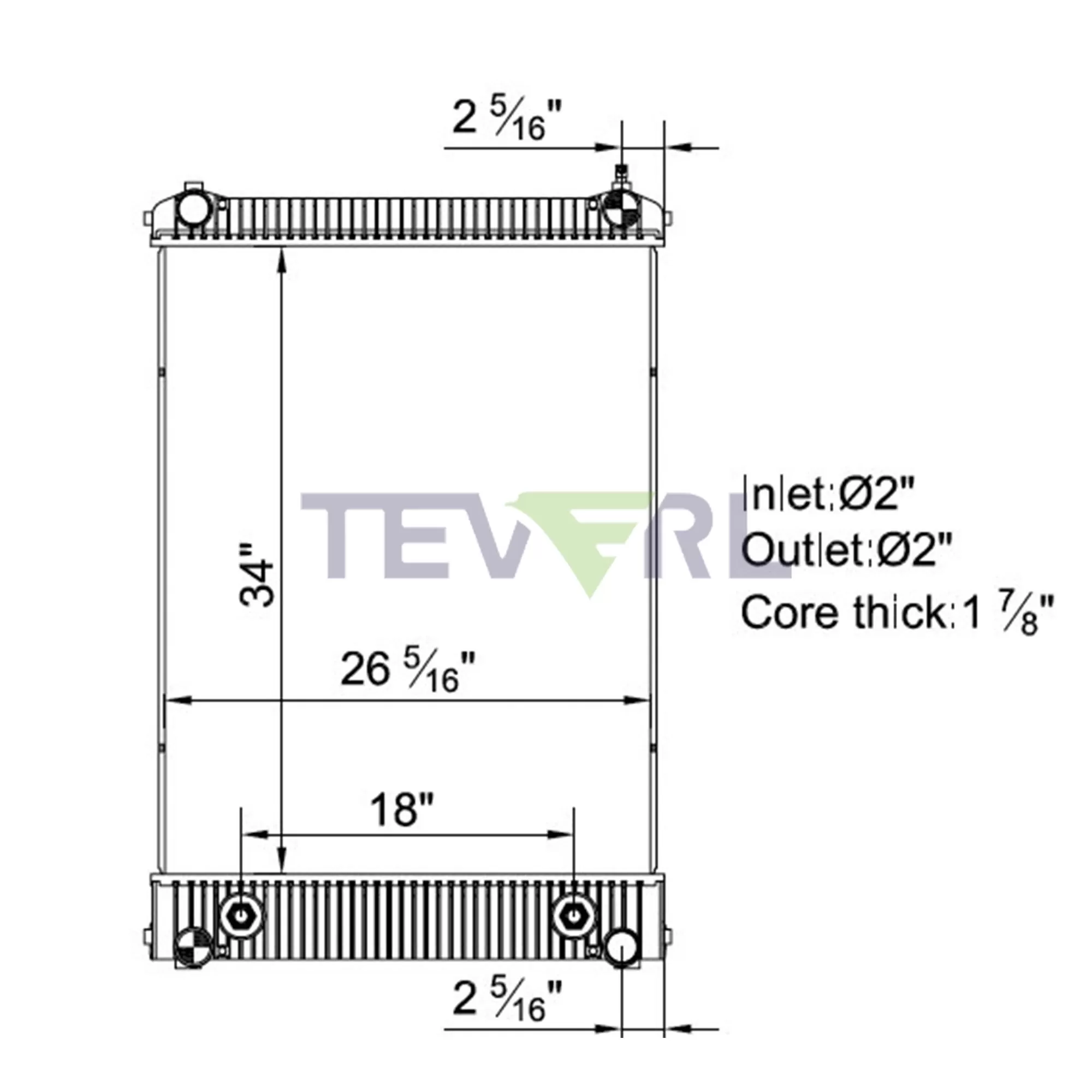 10101033 Freightliner Radiator