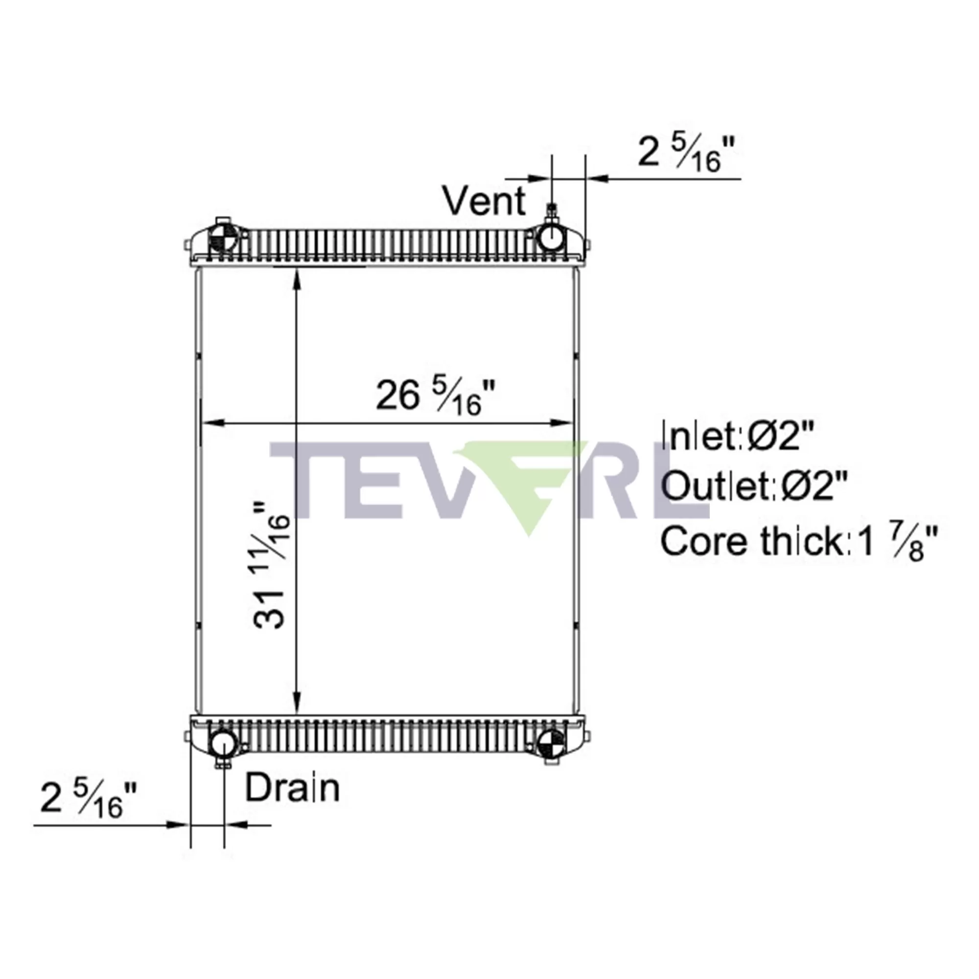 10101041 Freightliner Radiator