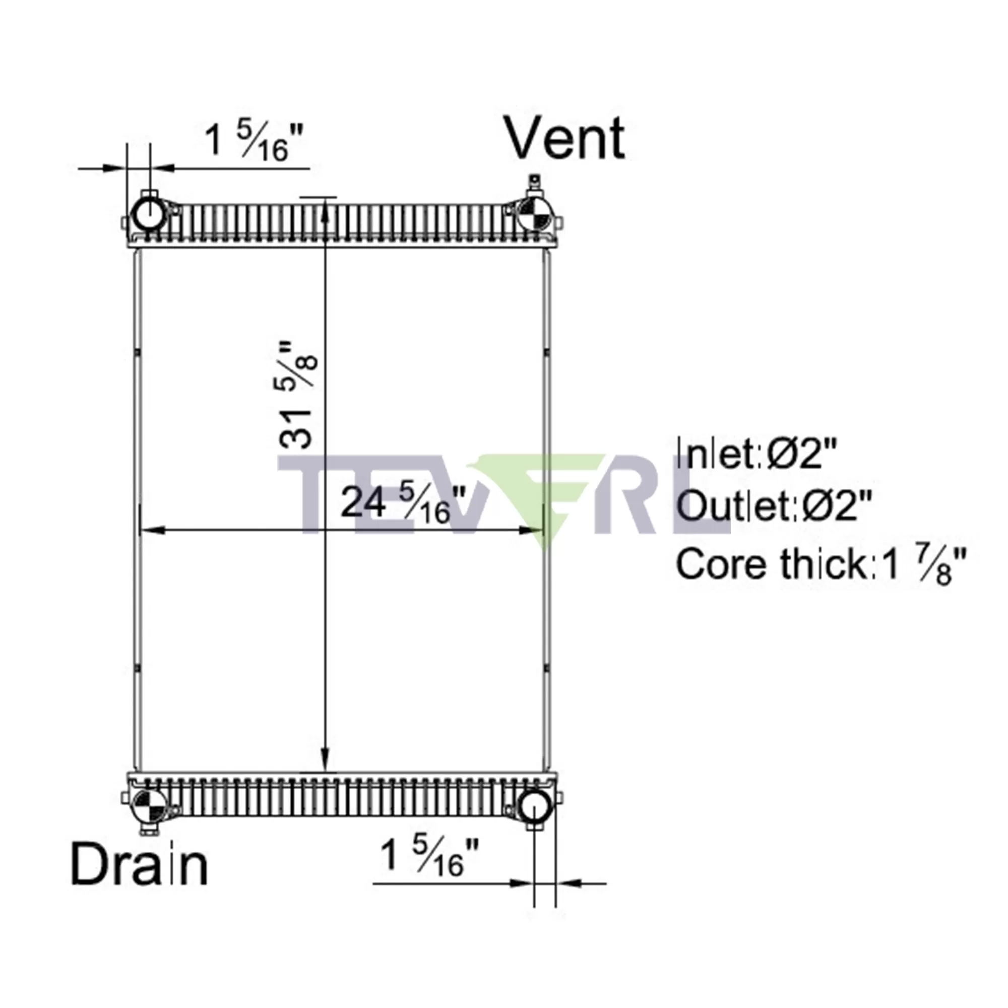 10101043 Freightliner Radiator