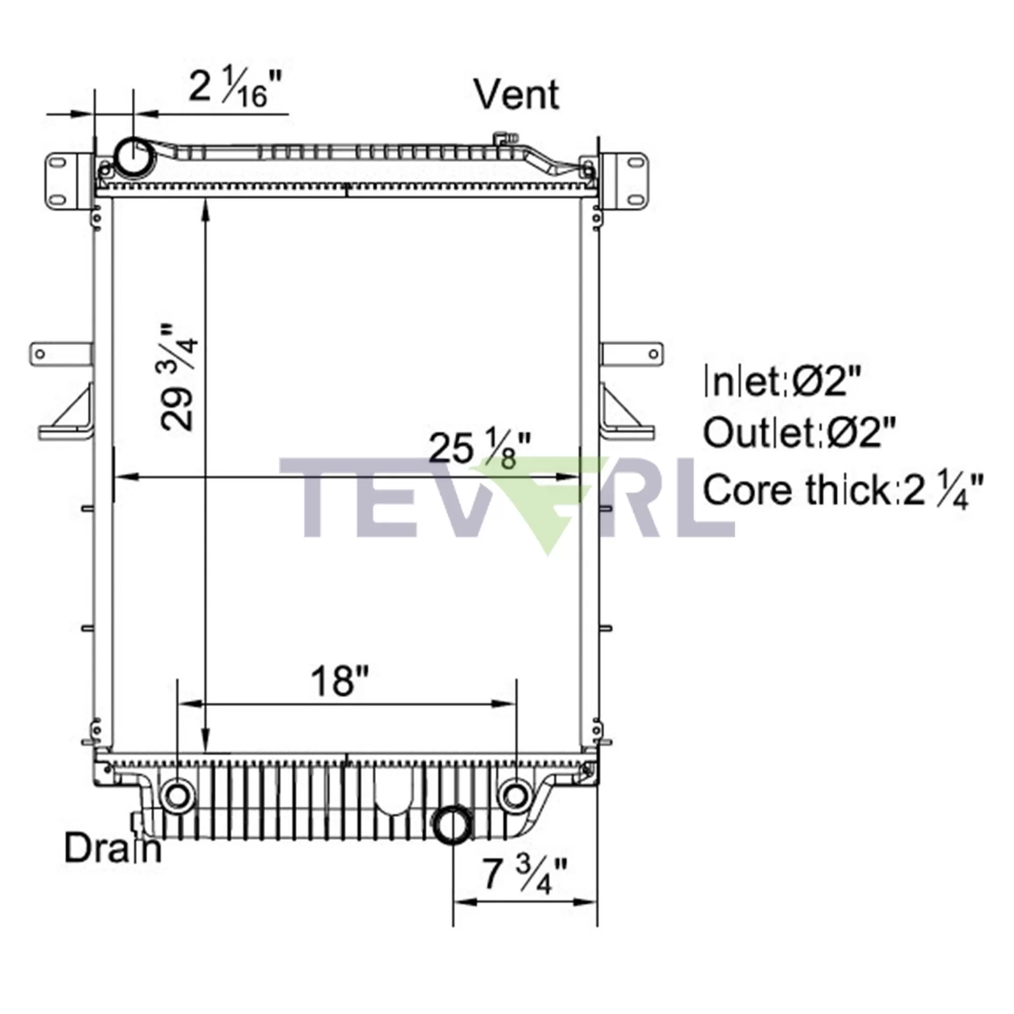 10101048 Freightliner Thomas Bus Radiator