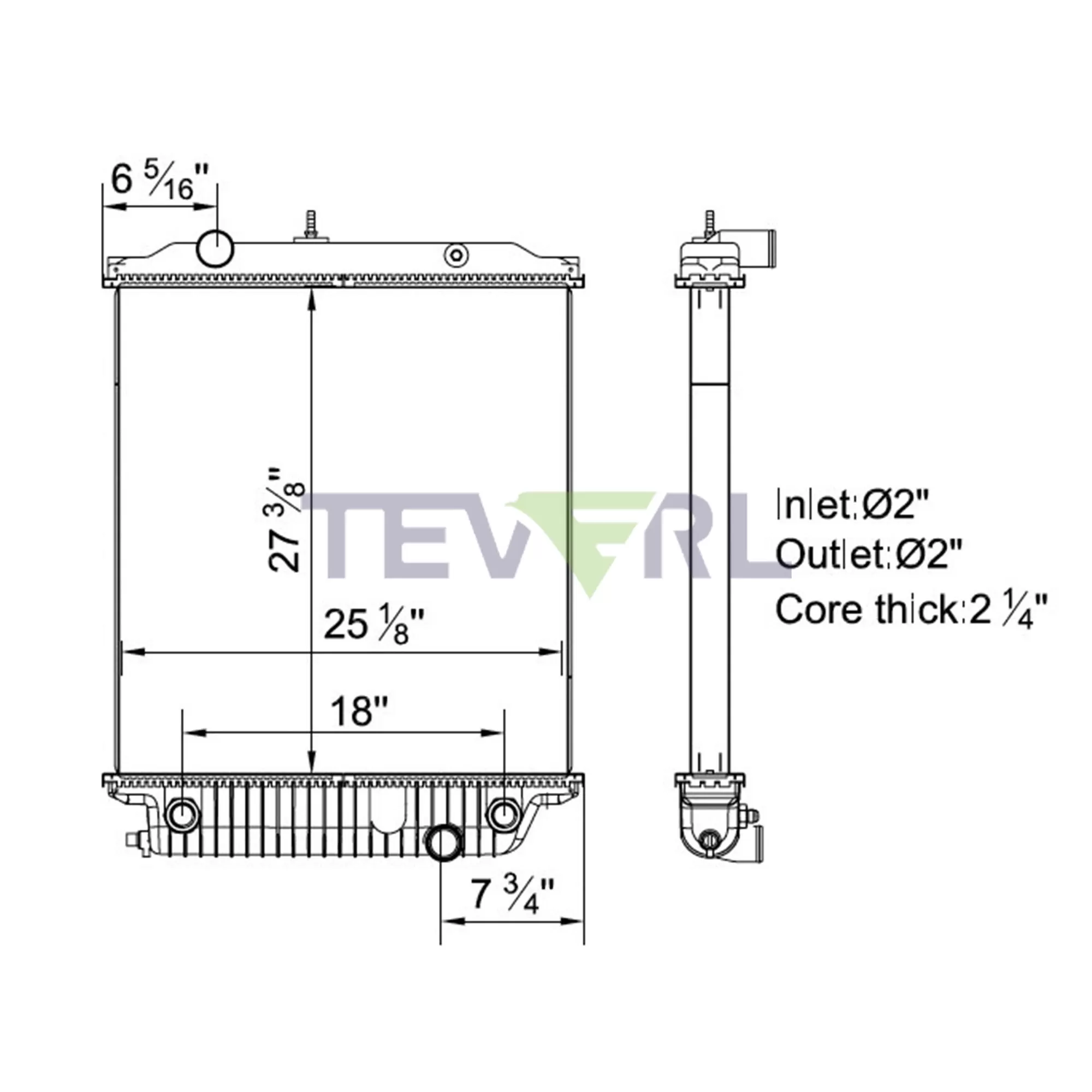 10101049 Freightliner FedEx Radiator