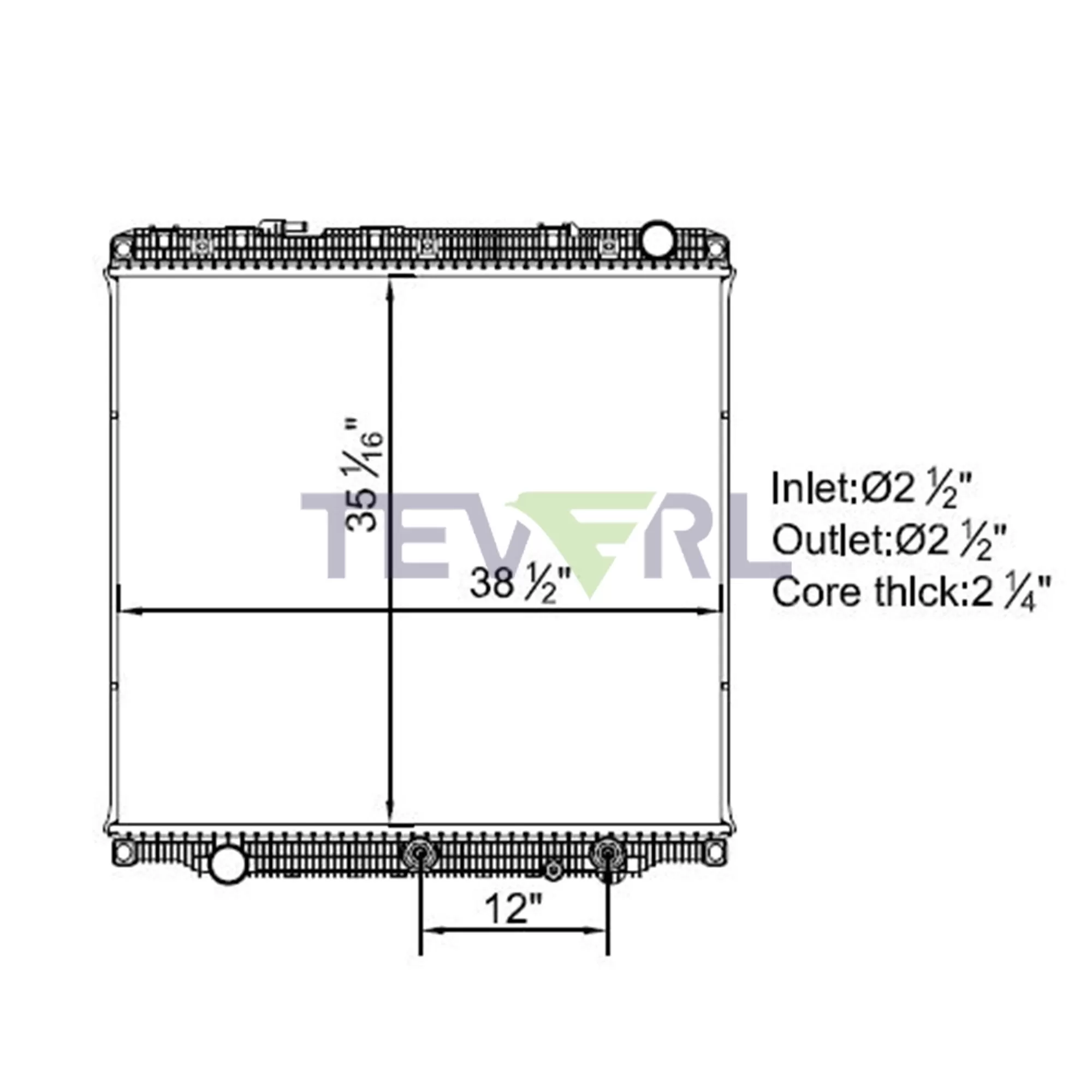 10101057 Freightliner Radiator