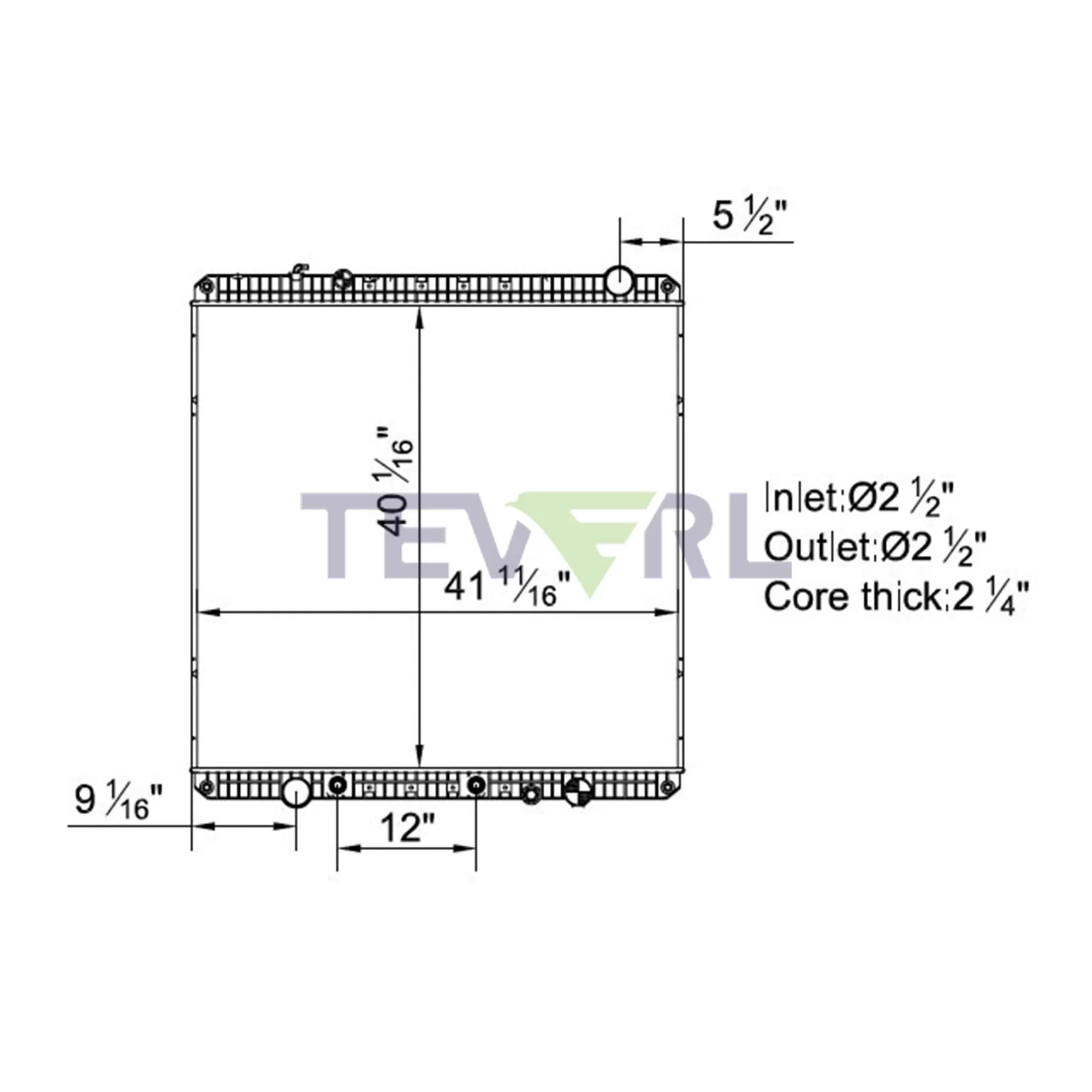 10101061 Freightliner Western Star Radiator