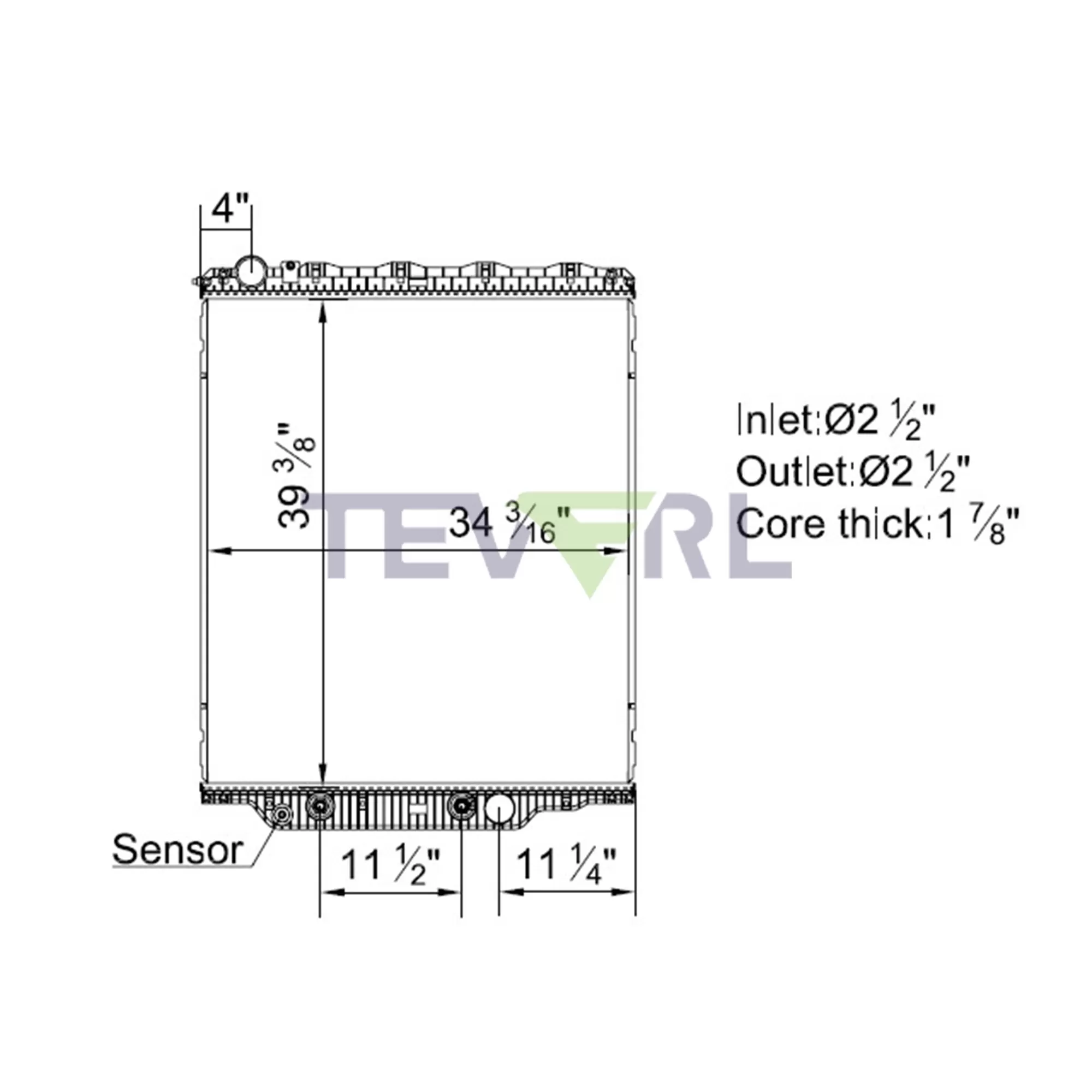 10501005 Mack Radiator