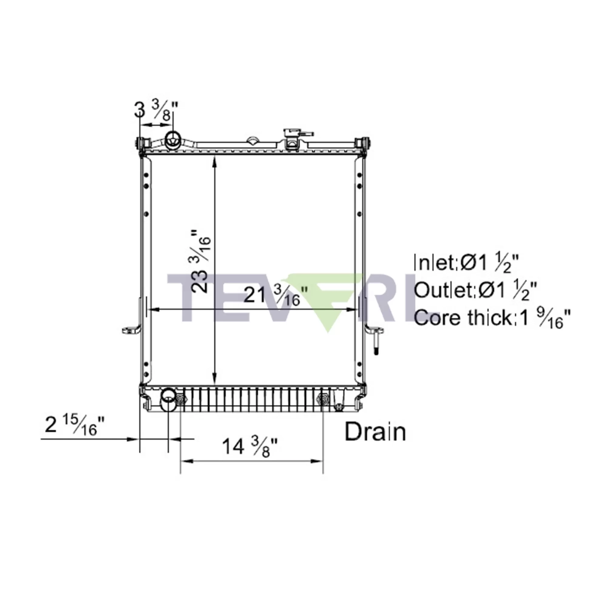 11601001 Isuzu Radiator