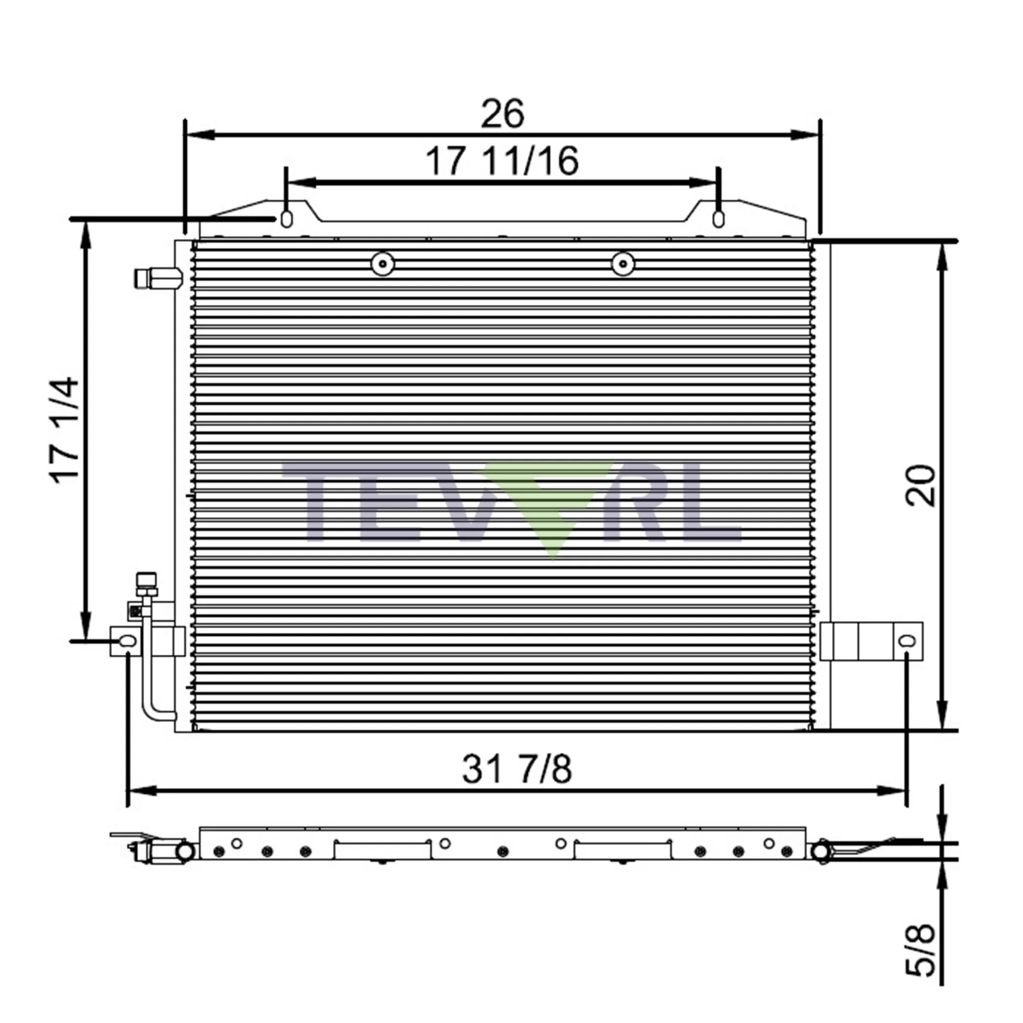 10103017 Freightliner Condenser