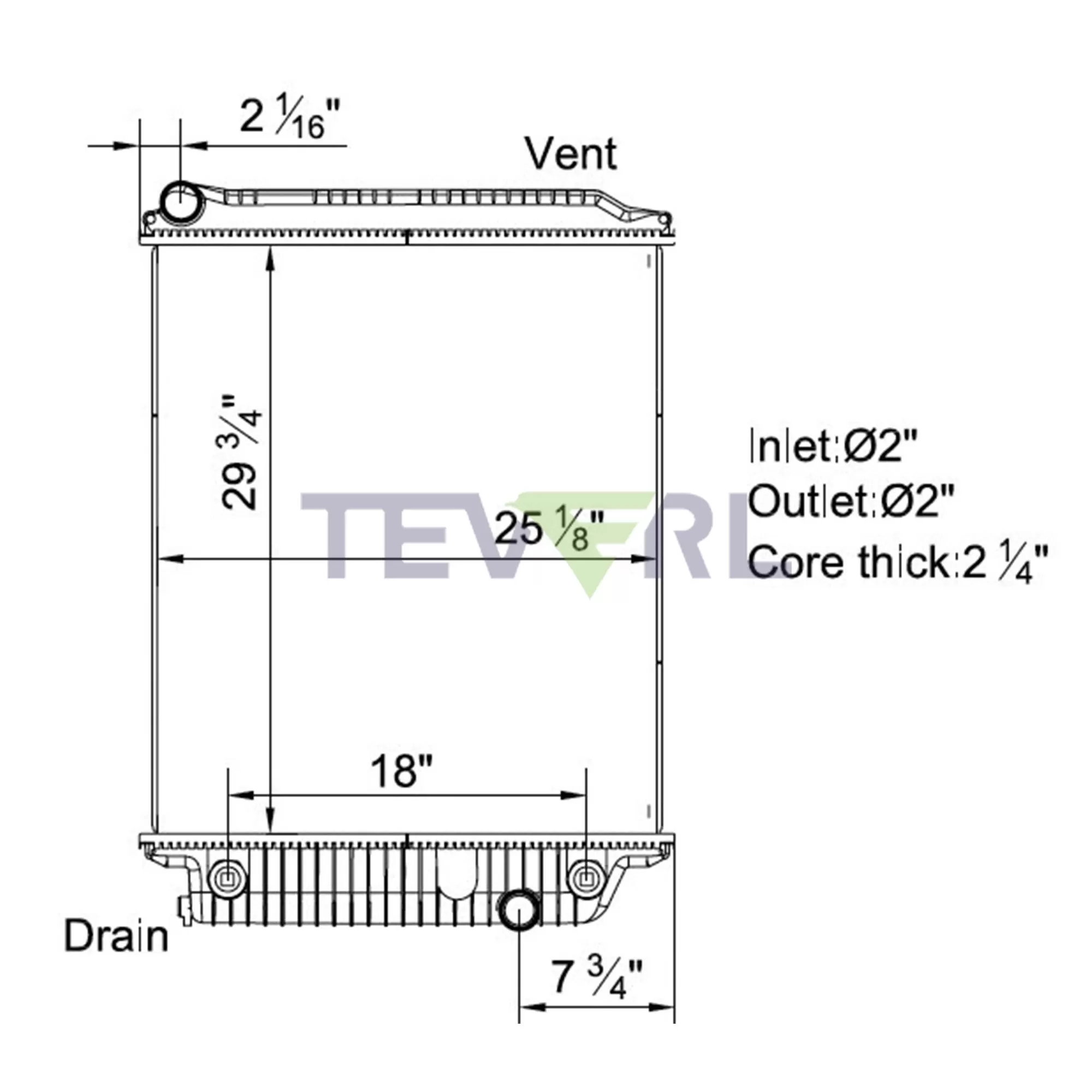 10101047 Freightliner Radiator