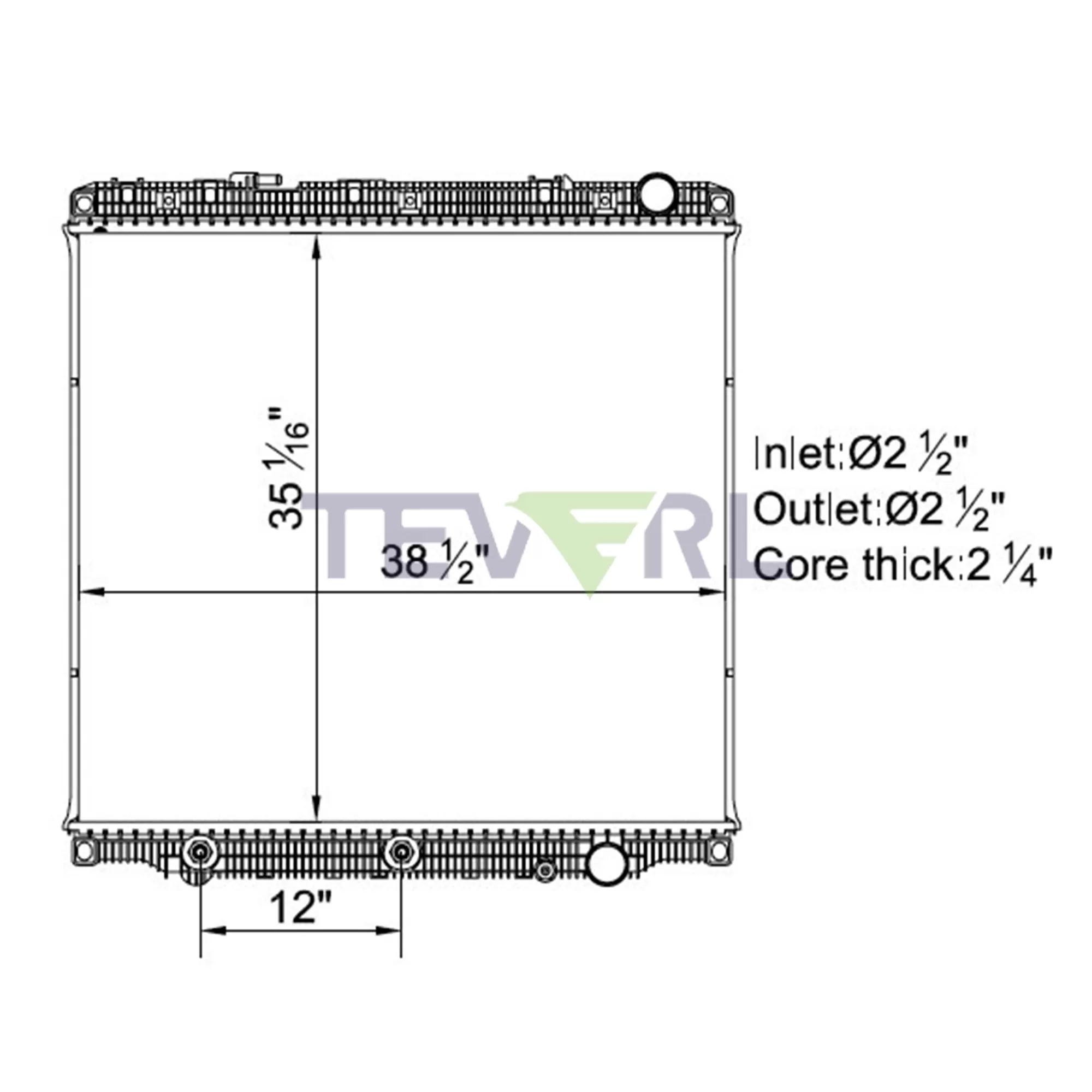 10101055 Freightliner Radiator