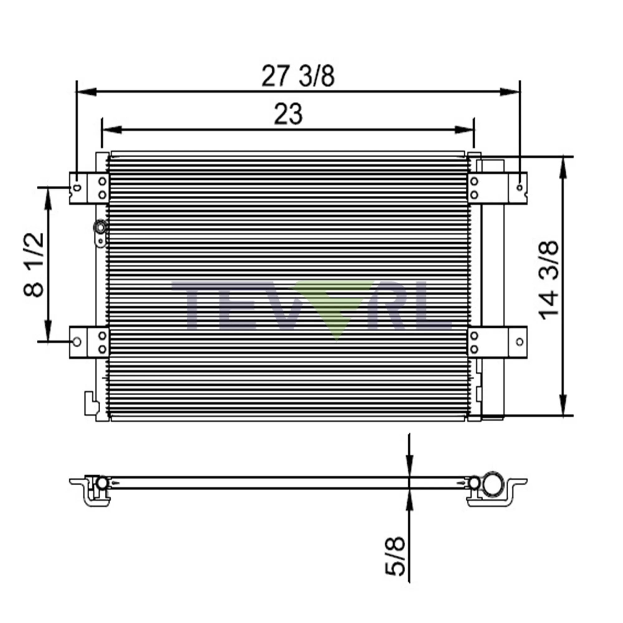 11403001 Hino Condenser