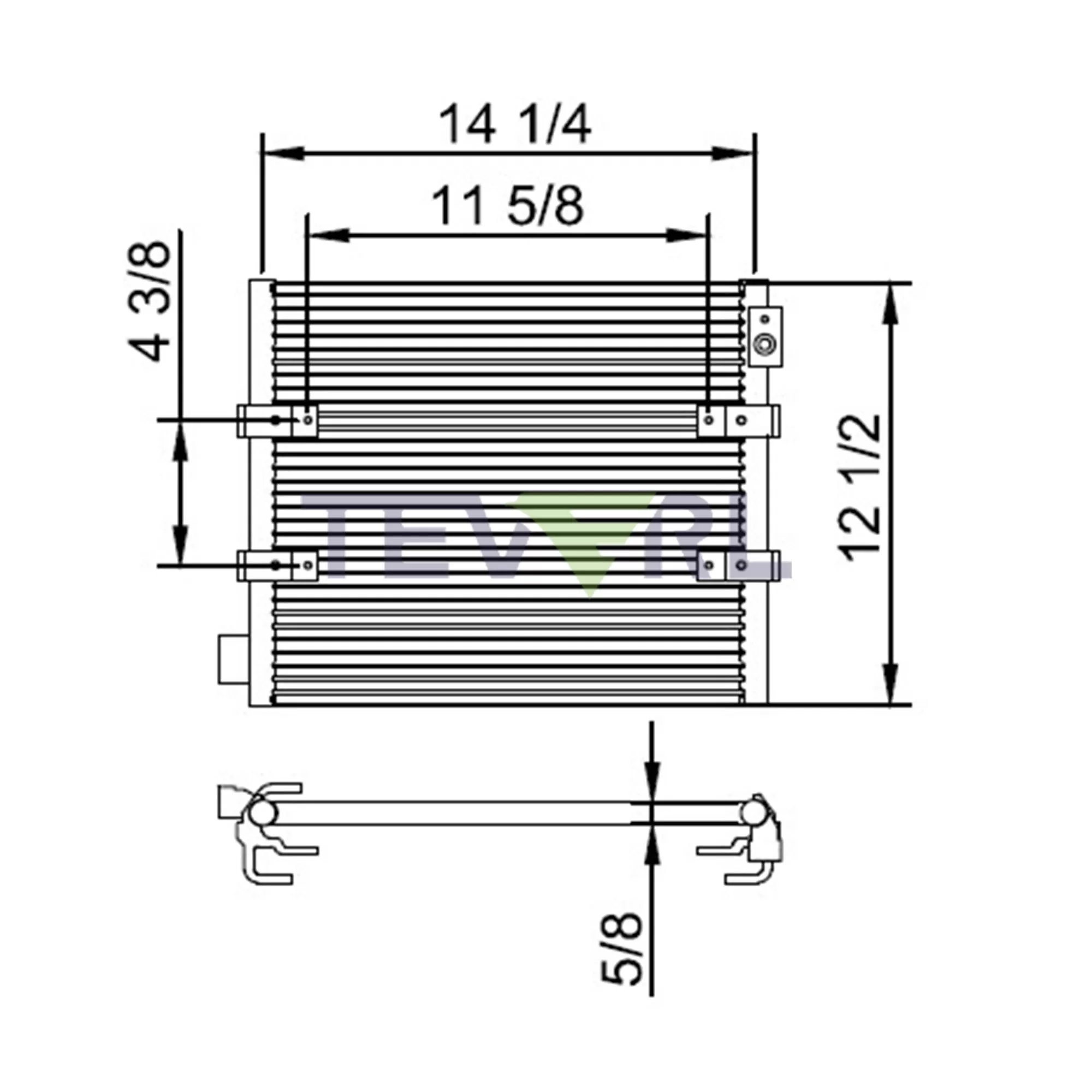 11503001 Mitsubishi Condenser