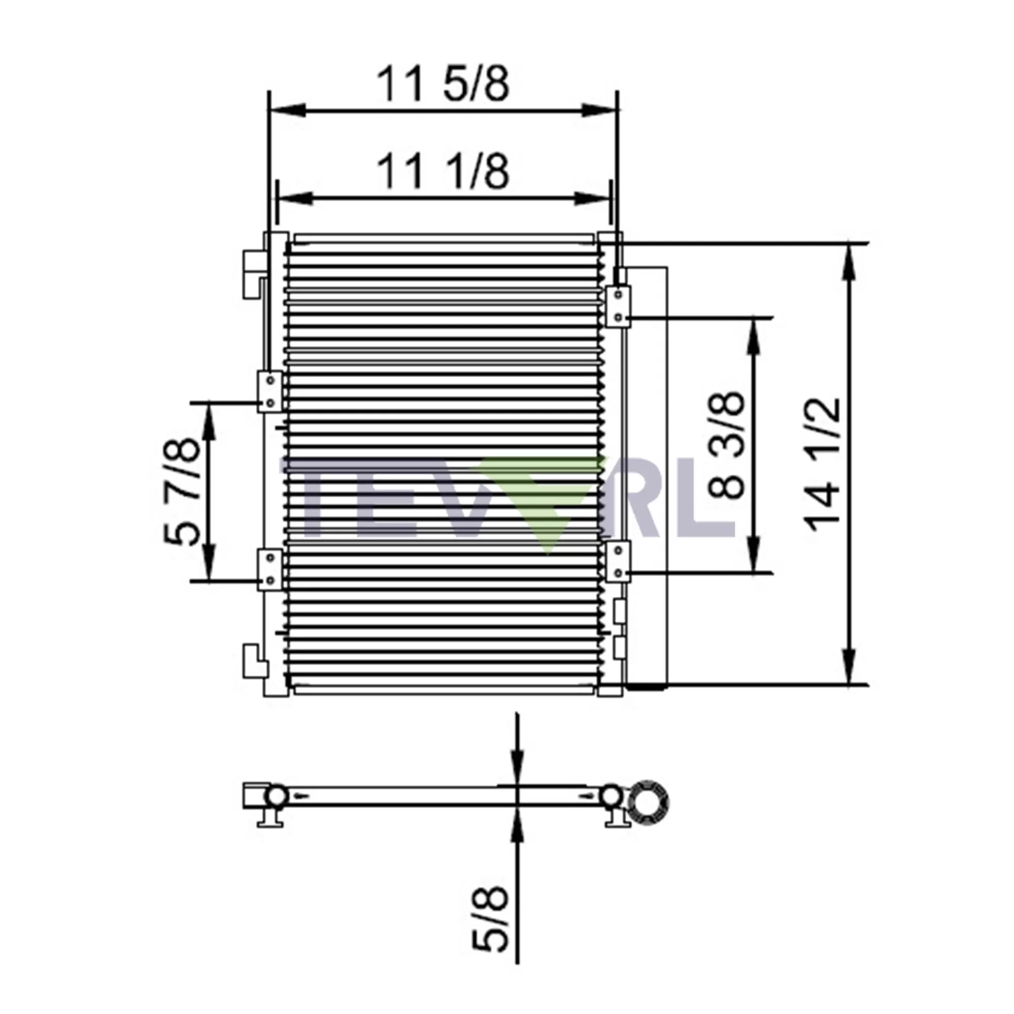 11603002 Isuzu Condenser