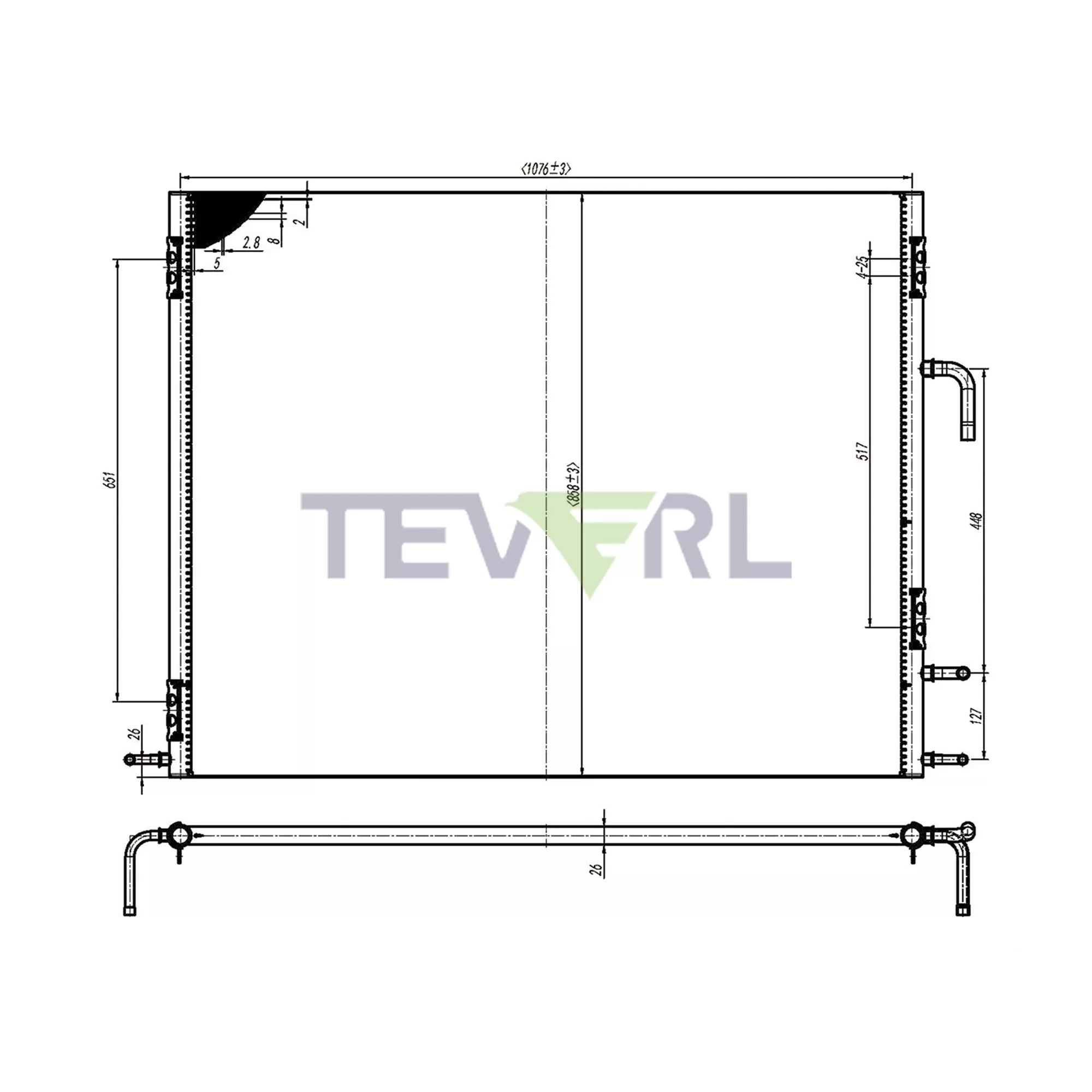 30125001 Condenser Coil Carrier X4 7500 6600 MT