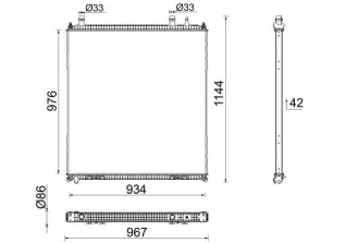 10901002 MAN Radiator